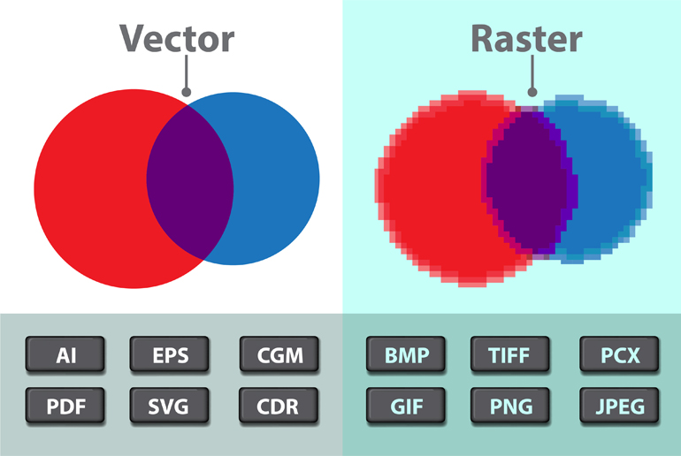 vector vas raster software printing